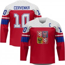 Czechy - Roman Cervenka 2022 Hockey Replica Jersey