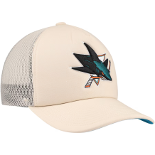 San Jose Sharks - Foam Front Cream NHL Hat