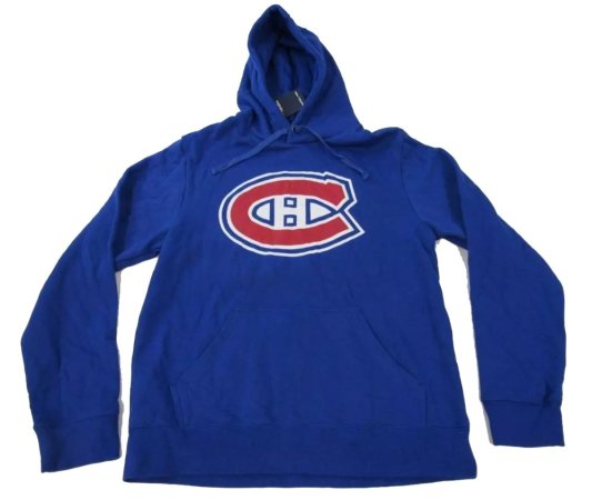 Montreal Canadiens - Primary Logo Blue NHL Bluza s kapturem - Wielkość: M/USA=L/EU
