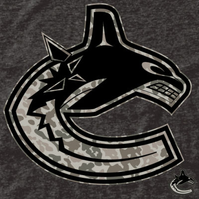 Vancouver Canucks - Black Rink Warrior NHL T-Shirt