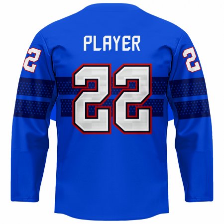 USA - 2022 Hockey Replica Fan Jersey Royal/Własne imię i numer