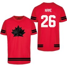 Kanada - 2026 Hokejový Tričko/Vlastní jméno a číslo - červená