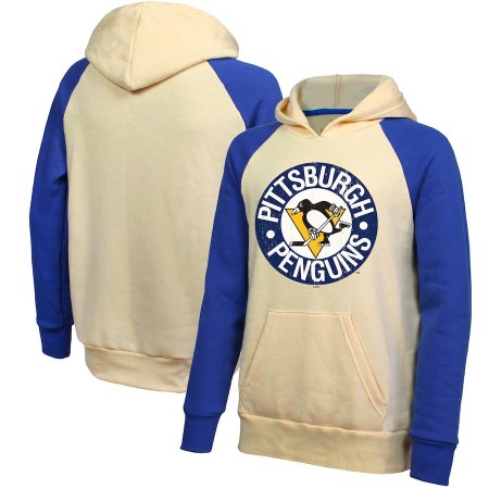 Pittsburgh Penguins - Logo Raglan NHL Mikina s kapucňou