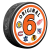 Original 6 Round Textured NHL Puk