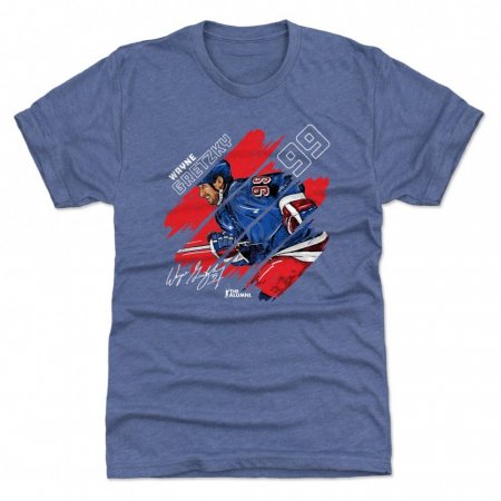 New York Rangers - Wayne Gretzky Stripes Blue NHL T-Shirt