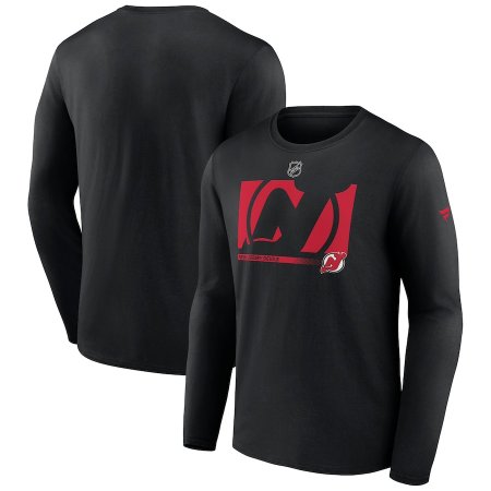 New Jersey Devils - Authentic Pro Secondary NHL Long Sleeve T-Shirt