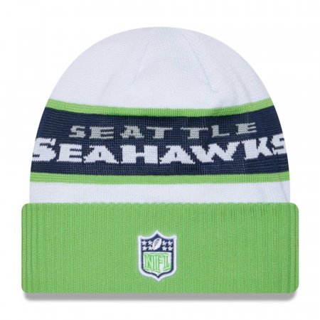 Seattle Seahawks - 2023 Sideline Tech White NFL Knit Hat