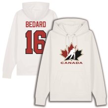 Kanada Hockey Connor Bedard White Sweatshirt