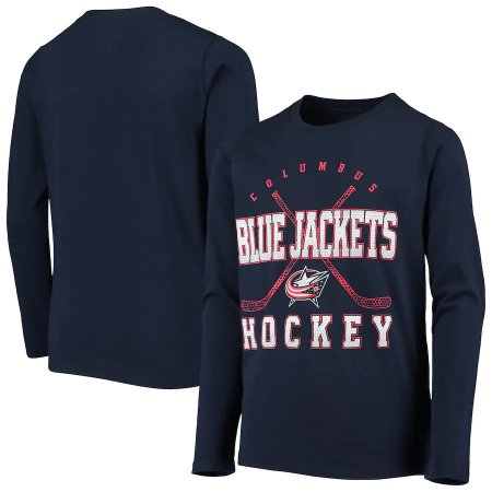 Columbus Blue Jackets Youth - Digital NHL Long Sleeve T-Shirt