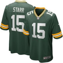 Green Bay Packers - Bart Starr Green NFL Bluza meczowa