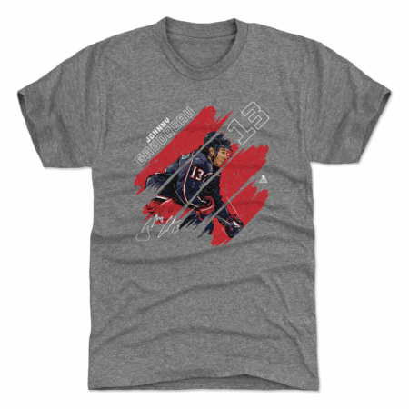 Colombus Blue Jackets - Johnny Gaudreau Stripes NHL T-Shirt