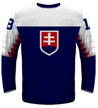 Slovensko - Hokejový Replica Fan Dres/Vlastní jméno a číslo