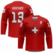 Schweiz - Nico Hischier Replica Fan Trikot