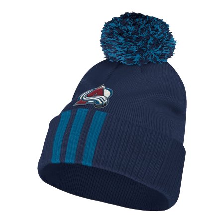 Colorado Avalanche - Three Stripe Cuffed NHL Knit Hat