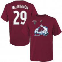 Colorado Avalanche Youth - Nathan MacKinnon 2022 Stanley Cup Champs NHL T-Shirt