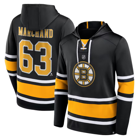 Boston Bruins  - Brad Marchand Lace-Up NHL Mikina s kapucí