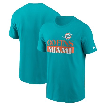 Miami Dolphins - Local Essential Aqua NFL Tričko - Velikost: L/USA=XL/EU