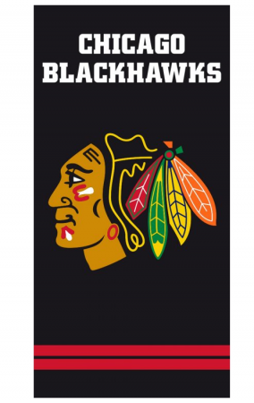 Chicago Blackhawks - Team Black NHL Beach Towel