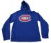 Montreal Canadiens - Primary Logo Blue NHL Bluza s kapturem - Wielkość: M/USA=L/EU