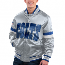 Indianapolis Colts - Full-Snap Varsity Navy Satin NFL Jacket