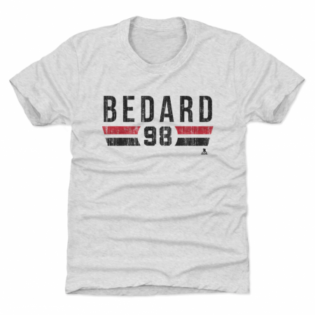 Chicago Blackhawks Kinder - Connor Bedard Font NHL T-Shirt