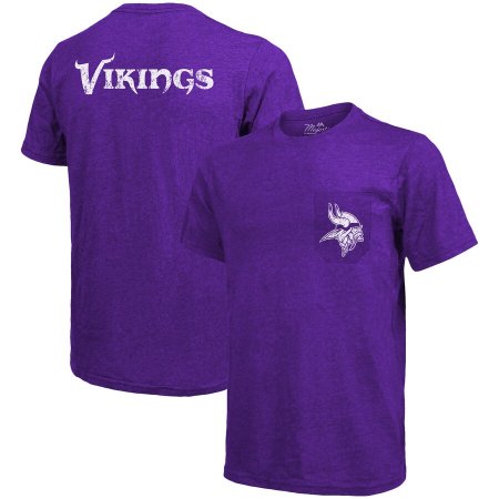 Minnesota Vikings - Tri-Blend Pocket NFL Tričko