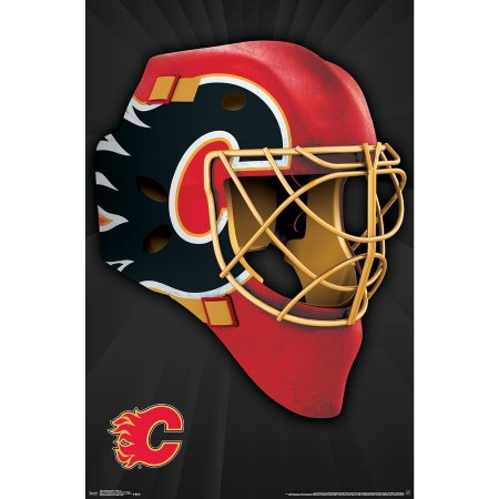 Calgary Flames - Mask NHL Plagát