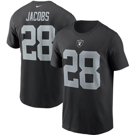 Las Vegas Raiders - Josh Jacobs Black NFL T-Shirt