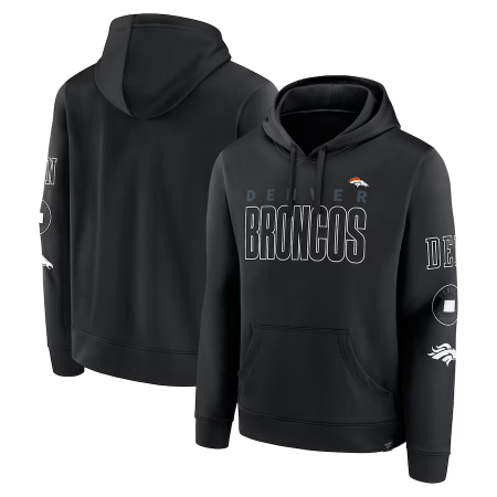 Denver Broncos - Blackout Pullover NFL Bluza s kapturem