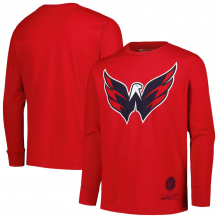 Washington Capitals Dziecia - Throwback Logo NHL Koszulka z długim rękawem