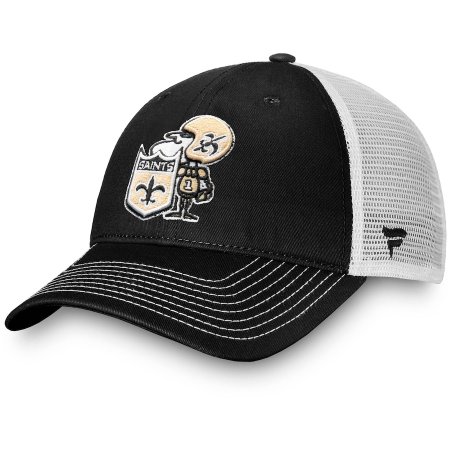 New Orleans Saints - Fundamental Trucker Black/White NFL Cap