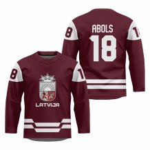 Lotyšsko - Rodrigo Abols 2026 Hockey Replica Fan Dres