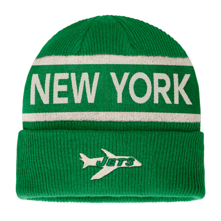 New York Jets - Heritage Cuffed Vintage NFL Zimní čepice