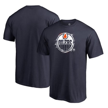 Edmonton Oilers - Splatter Logo NHL T-Shirt