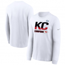 Kansas City Chiefs - Super Bowl LVII Champs Local White NFL Tričko s dlouhým rukávem