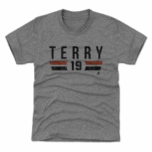Anaheim Ducks Youth - Troy Terry Font Grey NHL T-Shirt