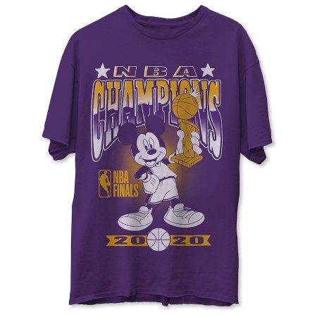 Los Angeles Lakers - 2020 Finals Champions Mickey Trophy NBA T-Shirt