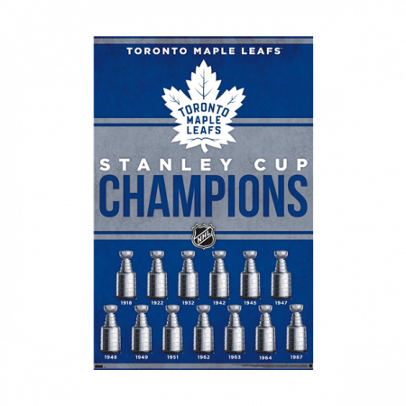 Toronto Maple Leafs - Champions History NHL Plakát