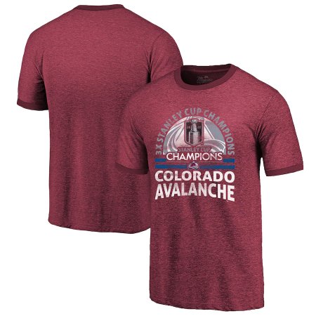 Colorado Avalanche - 2022 Stanley Cup Champions Ringer NHL T-Shirt