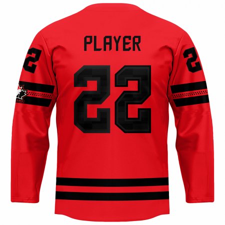 Kanada - 2022 Hokejový Replica Fan Dres Červený/Vlastné meno a číslo