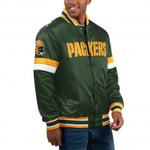 Green Bay Packers - Full-Snap Varsity Navy Satin NFL Jacket