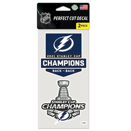 Tampa Bay Lightning - 2021 Stanley Cup Champions Perfect NHL Aufkleber pack
