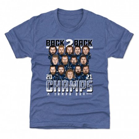 Tampa Bay Lightning Youth - 2021 Stanley Cup Champs Faces NHL T-shirt