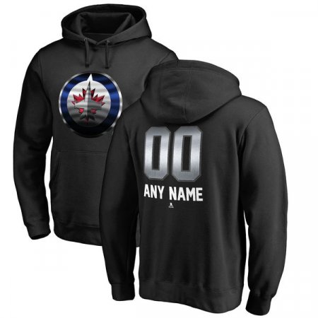 Winnipeg Jets - Midnight Mascot NHL Sweatshirt with Name and Number