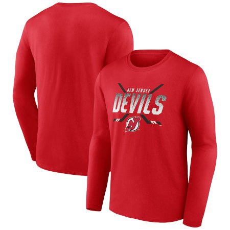 New Jersey Devils - Covert Logo NHL Langärmlige Shirt
