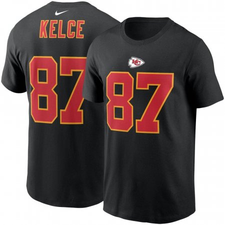 Kansas City Chiefs - Travis Kelce Black NFL T-Shirt