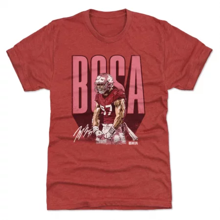 San Francisco 49ers - Nick Bosa Bold Red NFL T-Shirt
