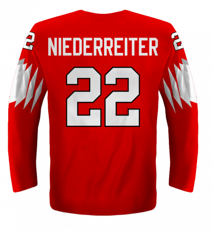 Švýcarsko - Nino Niederreiter 2018 MS v Hokeji Replica Fan Dres