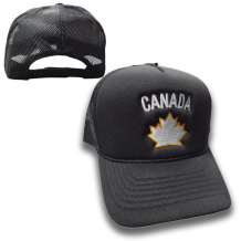 Kanada Hokejová Foam Trucker Black Kšiltovka
