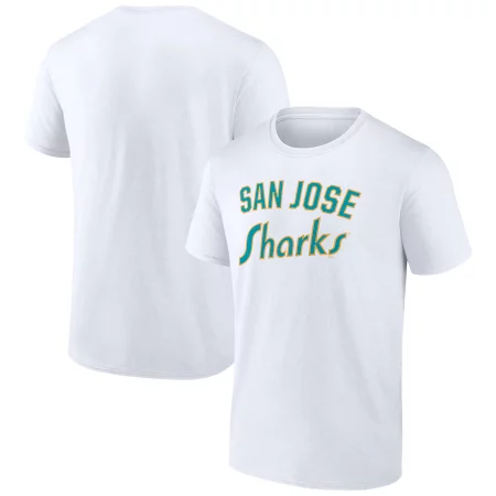 San Jose Sharks - Reverse Retro 2.0 Wordmark NHL T-Shirt